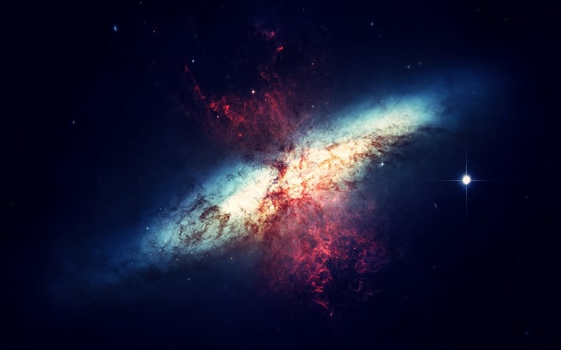 Vast universe with stars